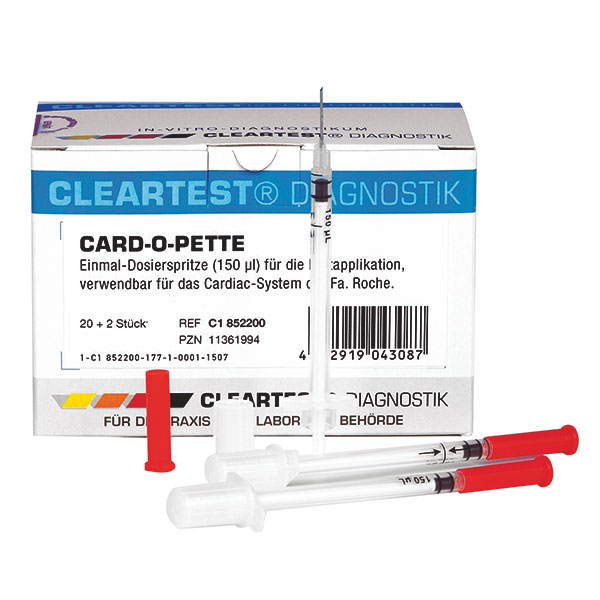 Cleartest Card-O-Pette Dosierspritze 150 µl