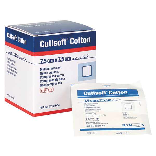 Cutisoft Cotton Kompressen, steril BSN